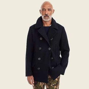 J. Crew Men's Navy Dock Peacoat Size LT Thinsulate Style# 05535